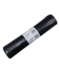 Jätesäkki 75L musta 20kpl rulla