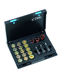 Völkel öljytulpan kierteenkorjaussarja M13, M15, M17 48-osainen