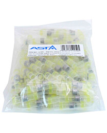 Kutiste jatkoliitin tinalla keltainen 100kpl