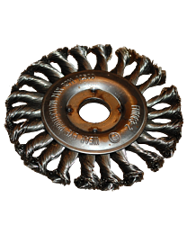 Teräsharja kulmahiomakoneeseen 100mm lautasharja palmikoitu 0,35mm lanka teräs 