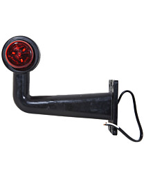 LED Äärivalo kumivarrella 12/24V 90° vasen