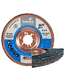 Liuskalautanen, suora, teräsrunko 125mm K-60 Lukas SLTT