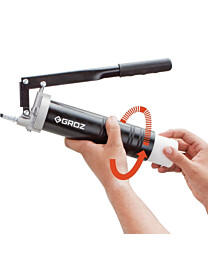 Kahden käden rasvaprässi Lube-Shuttle patruunoille GROZ G48