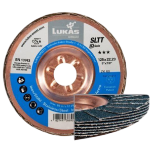 Liuskalautanen, suora, teräsrunko 125mm K-60 Lukas SLTT